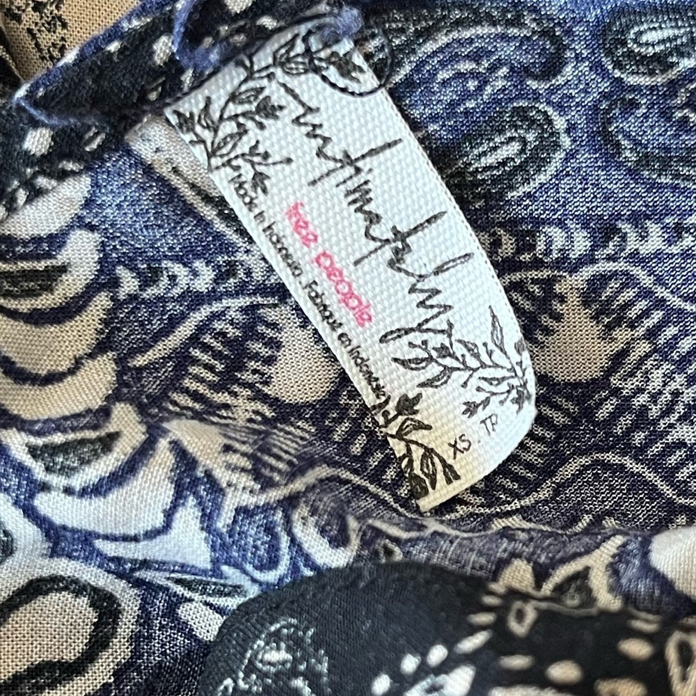 Free People Intimately Beaux Slip Dress Bandana Print XS - Picture 7 of 10